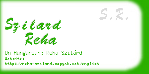 szilard reha business card